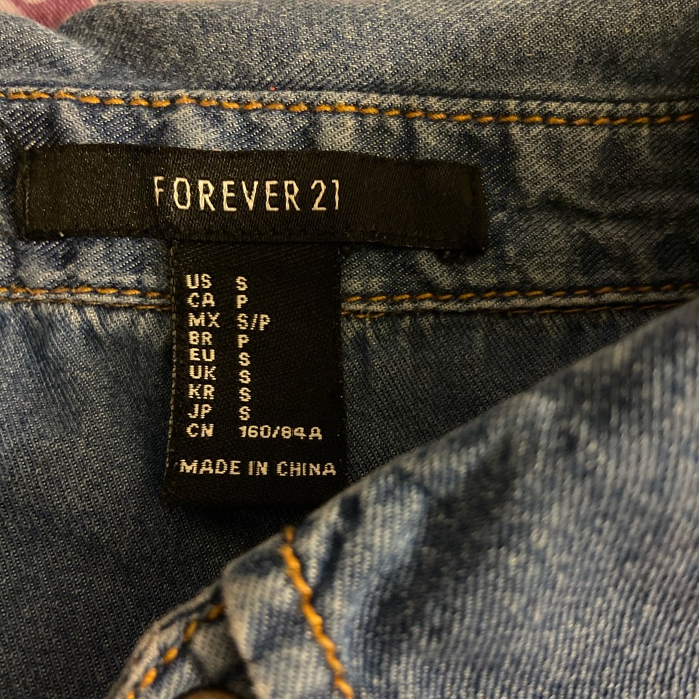 Denim style button down - Picture 2 of 3